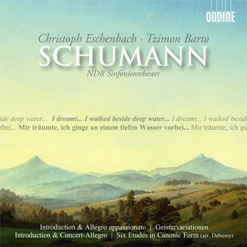 Cover: Robert Schumann – Introduction & Allegro appassionato · Geistervariationen for piano solo · Introduction & Concert-Allegro · Six Etudes in Canonic Form (arr. Debussy)