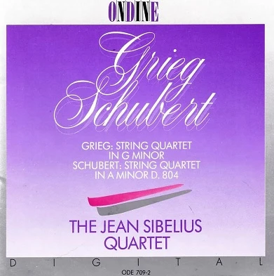 Cover: Edvard Grieg · Franz Schubert – String Quartet in G minor · String Quartet in A minor, D.804