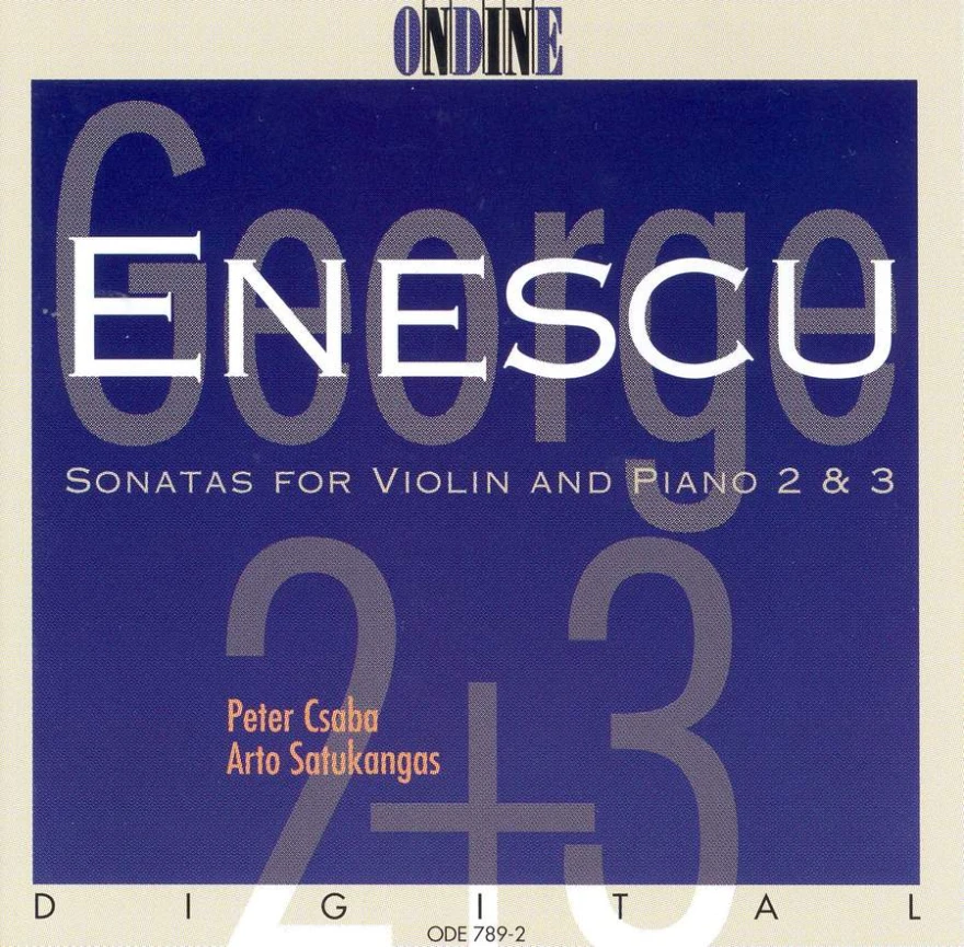 Cover: George Enescu – Violin Sonatas Nos. 2 & 3
