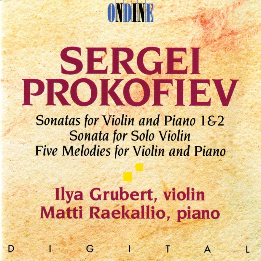 Cover: Sergey Prokofiev – Violin Sonatas · Five Melodies