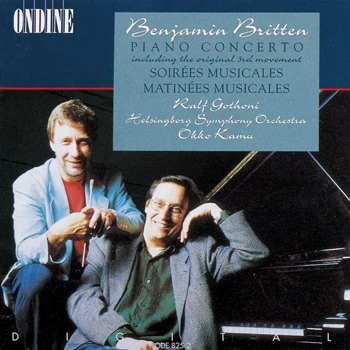 Cover: Benjamin Britten – Piano Concerto · Soirées musicales · Matinées musicales