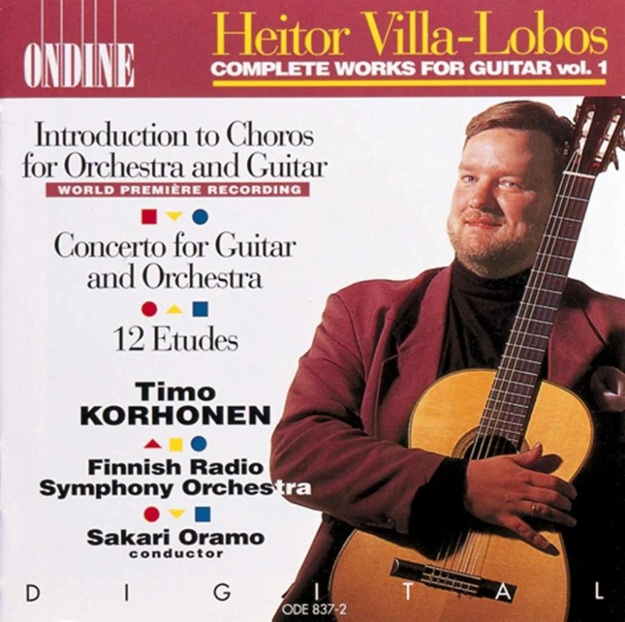 Cover: Heitor Villa-Lobos – Complete Works for Guitar, Vol. 1 · Introduction to Choros · Guitar Concerto · 12 Etudes